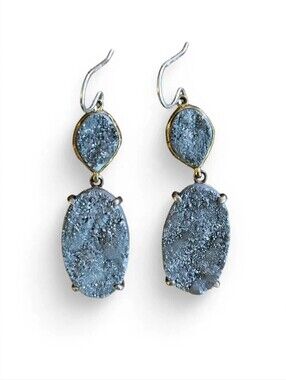 Silpada Glisten Up Druzy Quartz Earrings W347 ✨ — Retired & HTF!